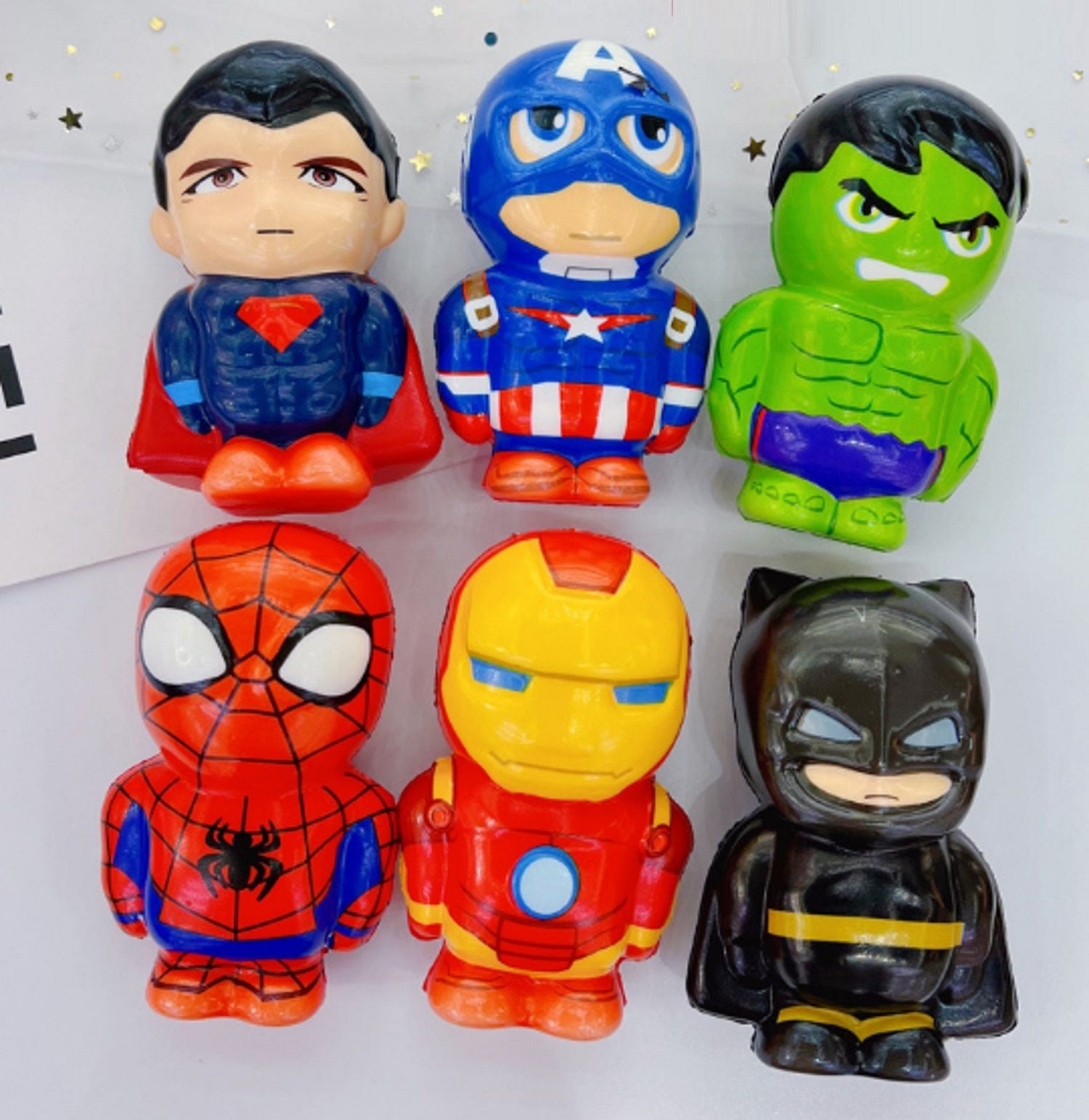 Антистрес сквіш паралон Супер герої 12см ароматизований в пакеті C68755 Китай