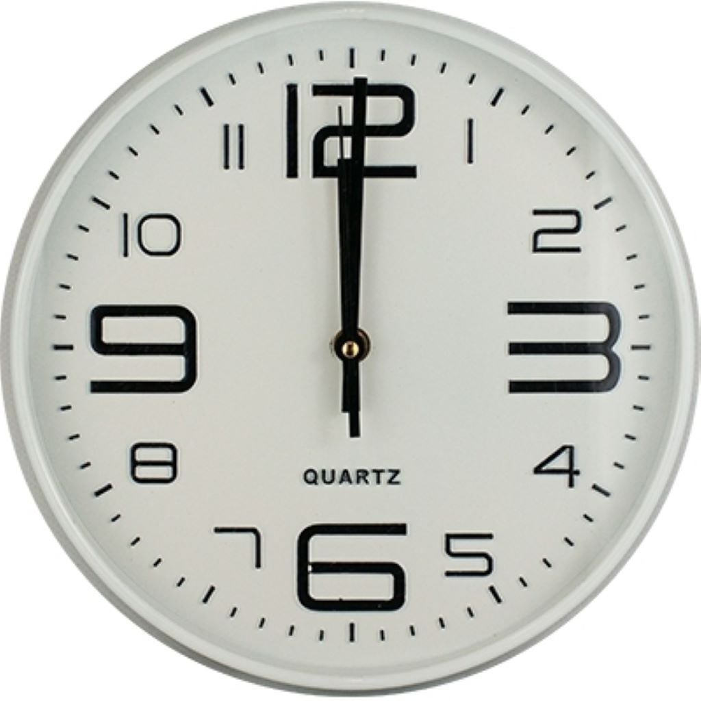 Годинник настінний круглий з великими цифрами 3-31 140983 Китай
