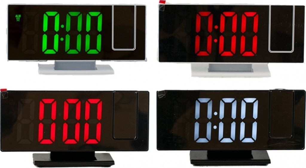 Годинник електронний пластиковий USB шнур мікс кольорів у коробці DS-3618LP Китай