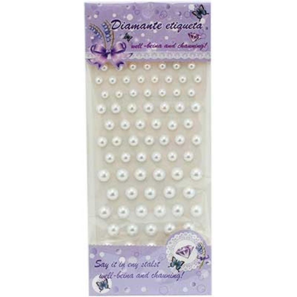 Наліпки перлинки білі на планшеті 18*9 см 137 069 Китай