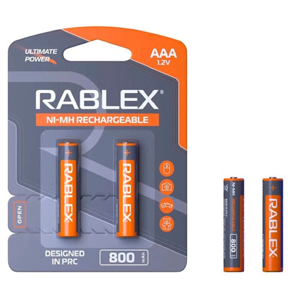 Аккумулятор мініпальчик AAА1.2V 800mah Ni-MH Rechargeable R03800mAh Rablex