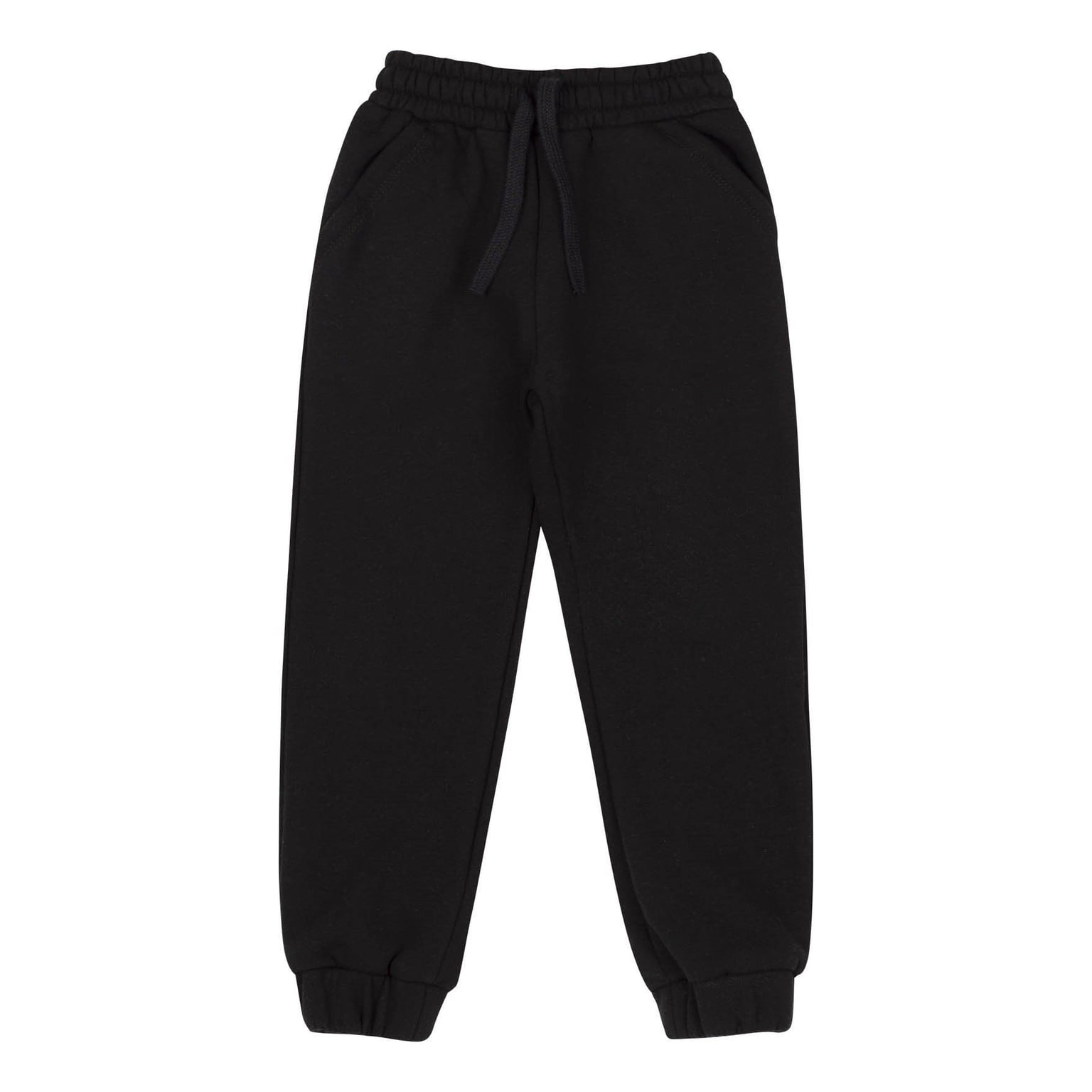 Штани спортивні трикотаж шардон з начосом манжет однотонні №Y00 чорний ШР801 Bembi 152р