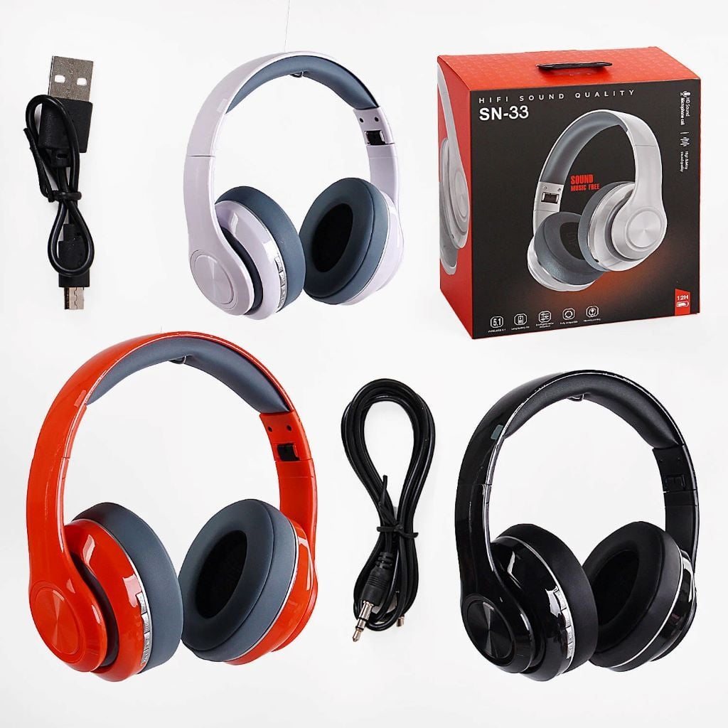 Навушники bluetooth від акумулятора частота 2,4 GHz в коробці 18*8*20см С53213 Китай