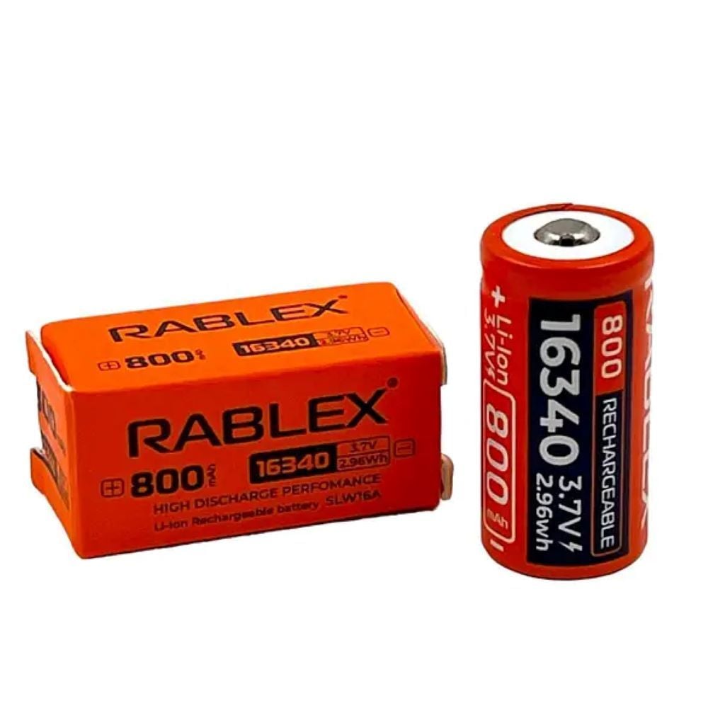 Аккумулятор 3,7V 16340 800mah 2,96WH rab16340 Rablex