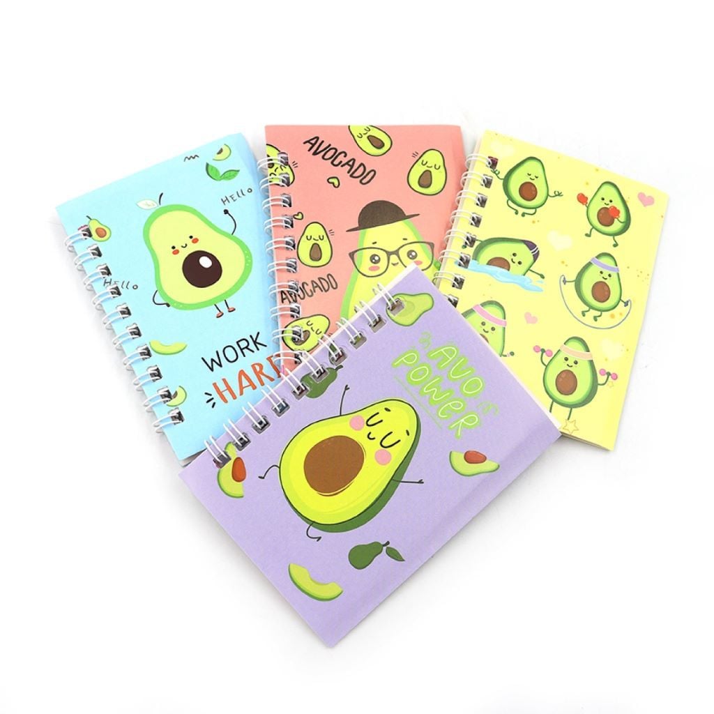 Блокнот 10,5*7см на спіралі Авакадо мікс видів HS-11 Josefotten