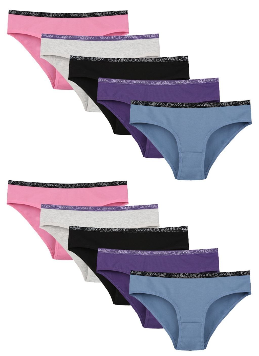 Труси для дівчинки плавками трикотаж однотонні мікс кольорів 5171PD11 Donella 10-11рр