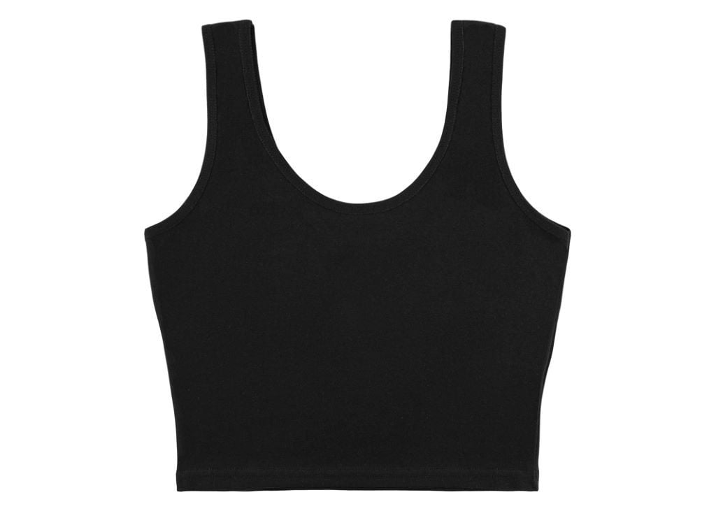 Майка топ для дівчинки трикотаж однотонна чорна 1571S Donella 8-9р