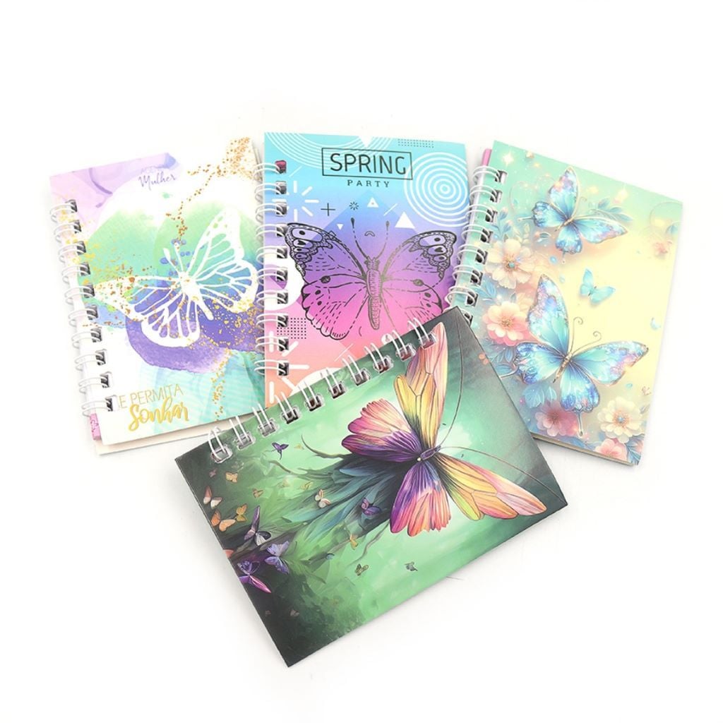 Блокнот 10,5*7см на спіралі Метелик мікс видів HS-36 Josefotten
