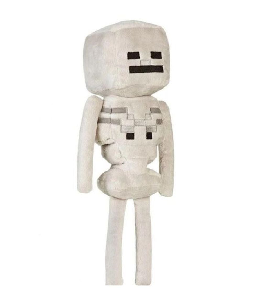 М’яка іграшка герої типу  Minecraft Скелет 23см велюр на присосці сірий 2090052 Сонечко