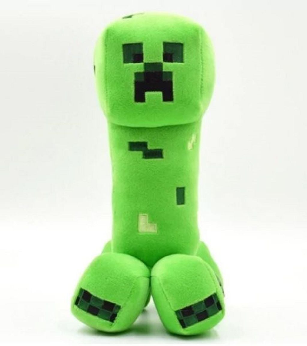 М’яка іграшка герої типу  Minecraft Кріпер 23см велюр на присосці зелений 2090051 Сонечко