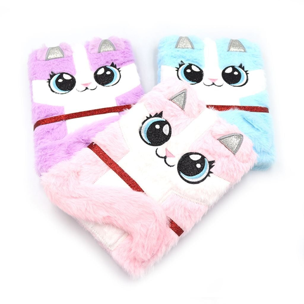 Блокнот 21*15см пухнастий 80арк Кошеня тверда обкладинка мікс видів у пакеті DSCN1004-A5 Josefotten