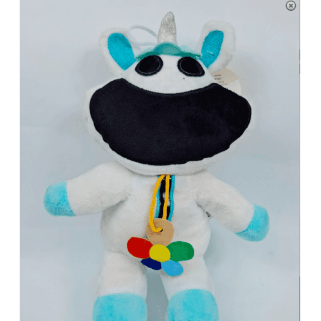 М'яка іграшка Усміхнені звірята з Poppy Playtime  20см  велюр білий 2610385 Сонечко