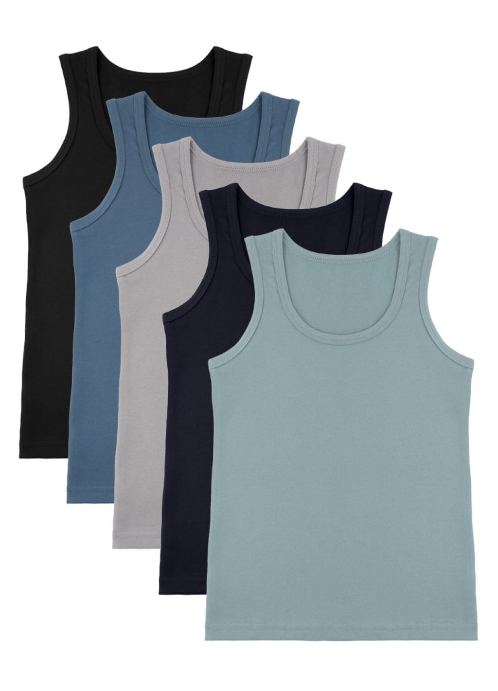 Майка для хлопчика класична трикотаж однотонна мікс кольорів 7771PD2 Donella 0-1р