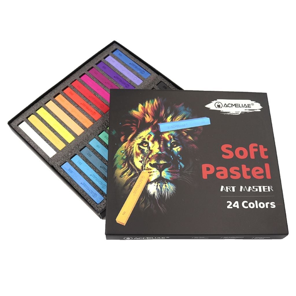Олівці пастель м'яка суха 24кольори Art Master у коробці 19*18*2см SPC-24 Acmeliae