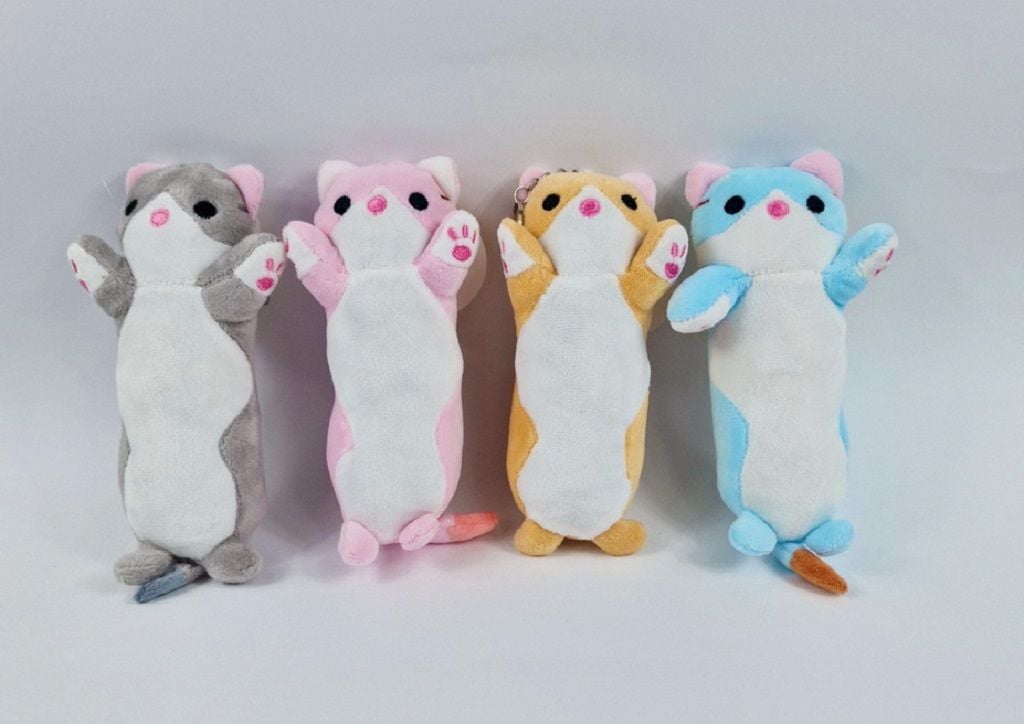 Брелок м'яка іграшка Кіт Батон 20см тканина велюр мікс видів 098186 Сонечко