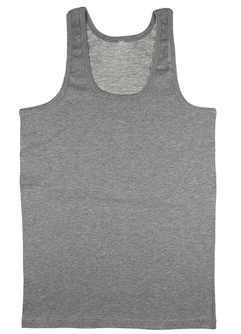 Майка для хлопчика класична трикотаж однотонна сіра 7317 Donella 3XLр