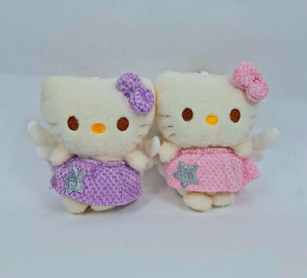 Брелок м'яка іграшка Хелоу Кітті 12см у спідниці тканина плюш 2 види 284002 Сонечко