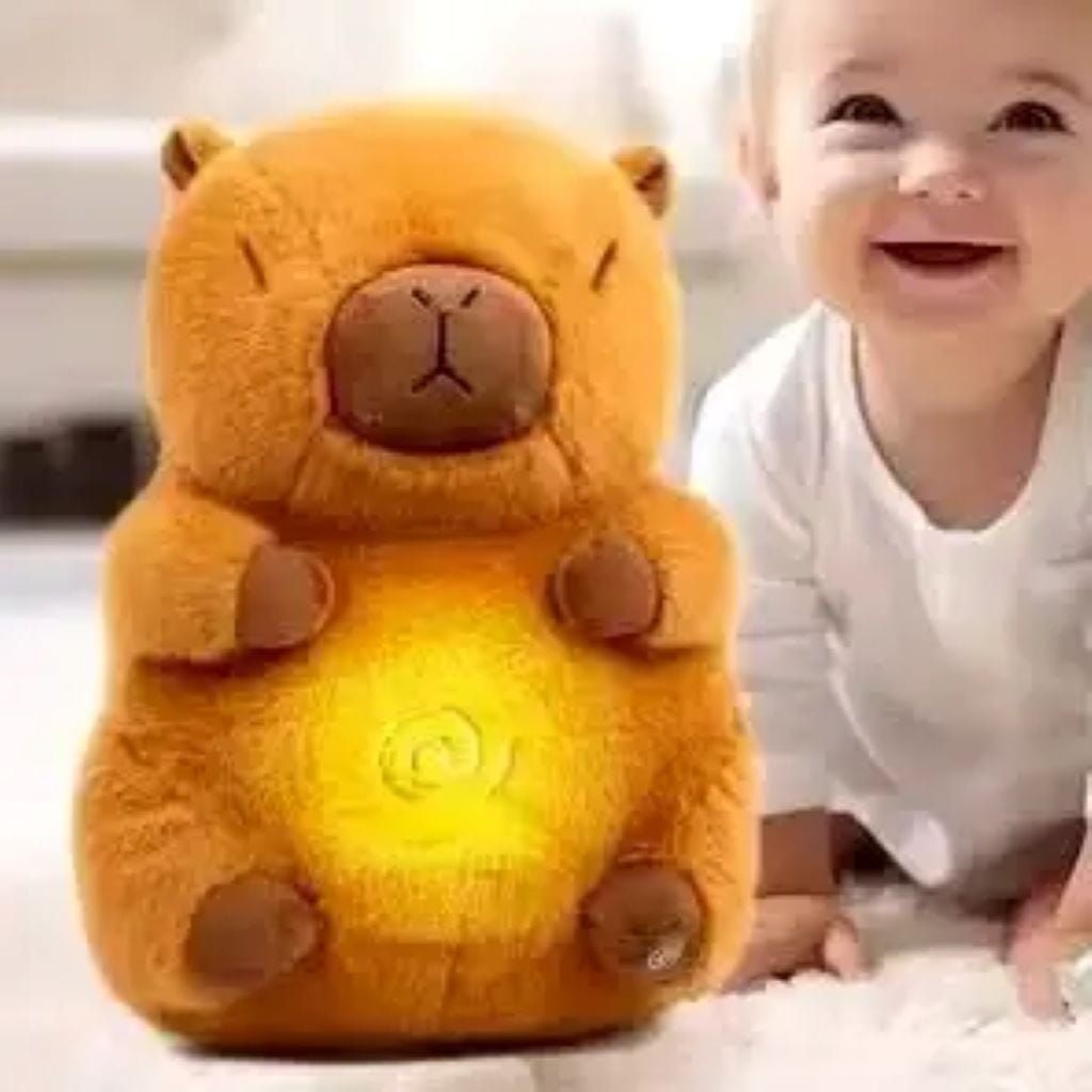 М'яка іграшка Капібара 25см дихаюча  на батарейках,хутро у пакеті коричнева HS6752/100 Китай