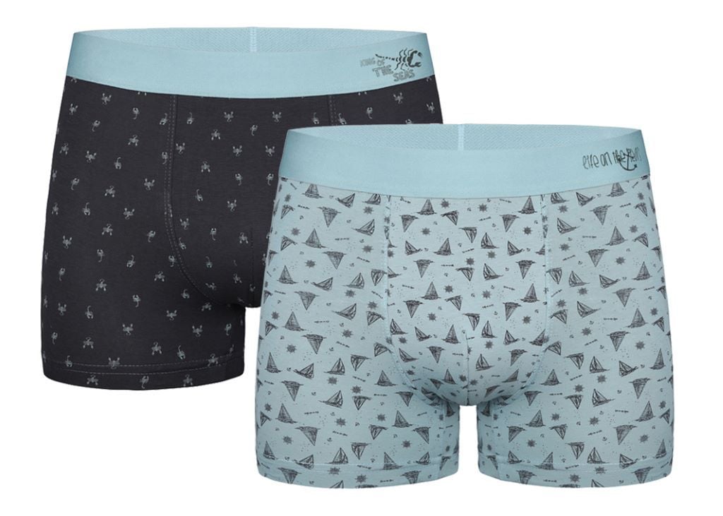 Труси для хлопчиків боксери з малюнком Скорпіон, човен мікс  кольорів 7122Y1 Donella Mр