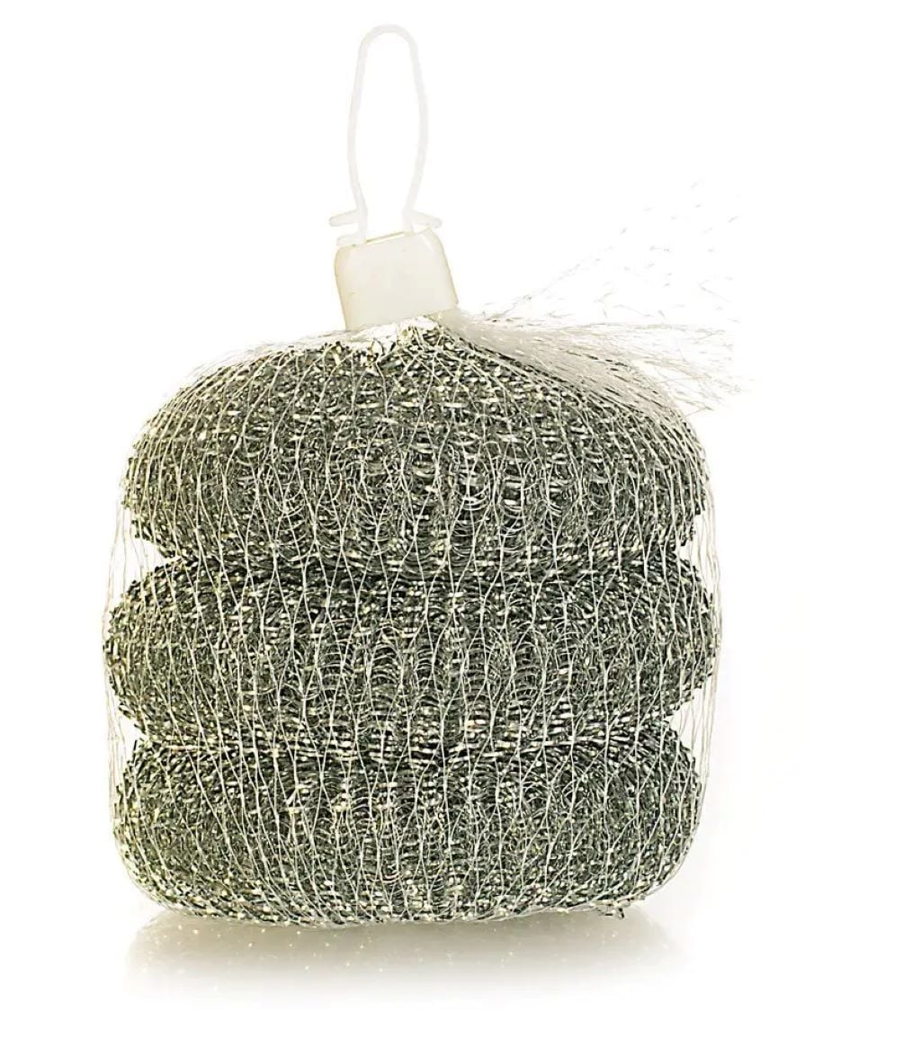 Скребок кухонний 3шт металеві у сітці 332 Китай