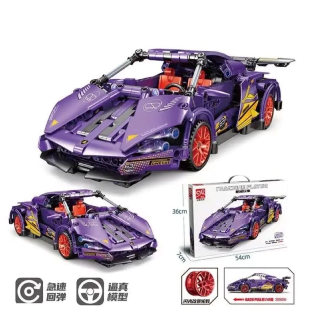 Конструктор типу лего Машина спортивна 469дет у коробці 53*36*7см 67148 Китай