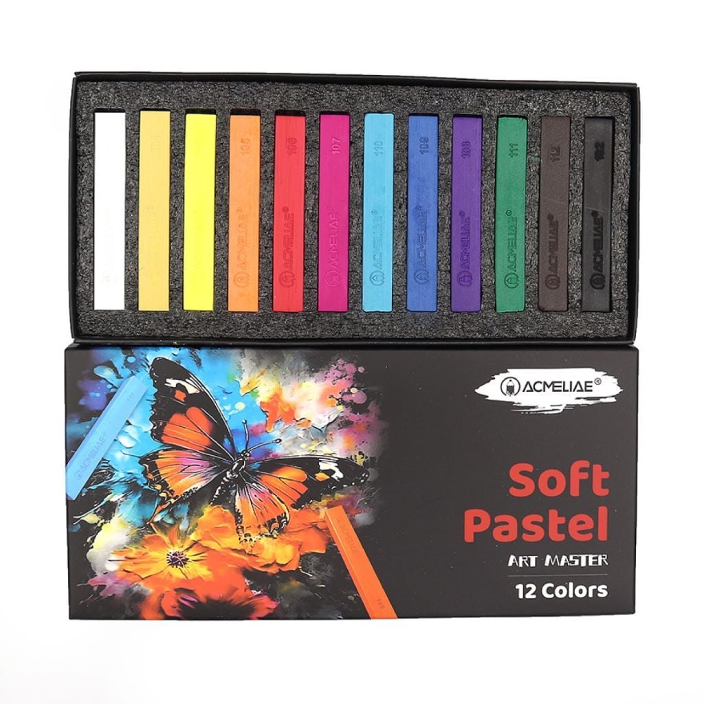 Олівці пастель м'яка 12кол Soft Pastel у коробці 19*9*2см  SPC-12 Acmeliae