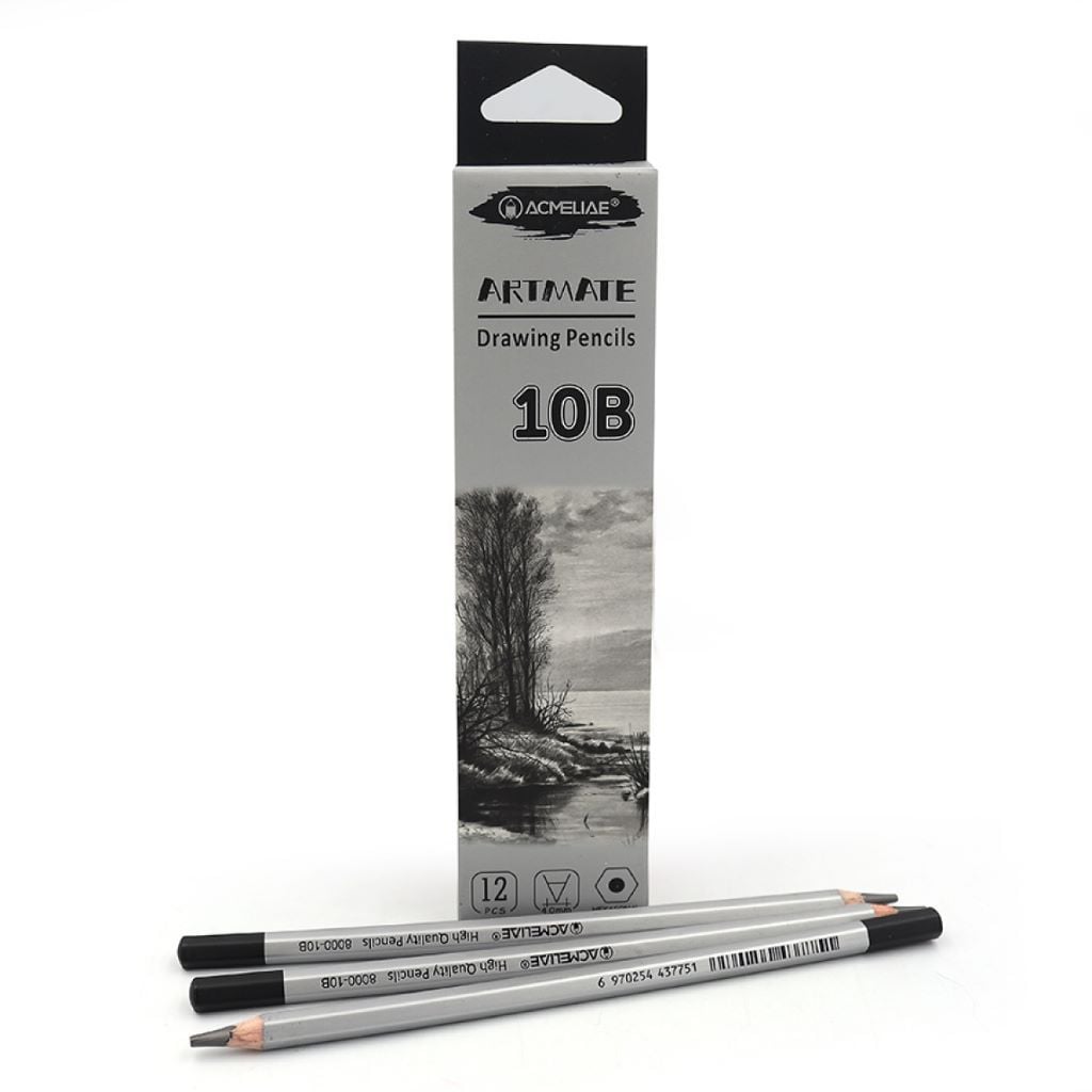 Олівець простий ч/гр шестигранний 10B ARTMATE 8000-10B Acmeliae