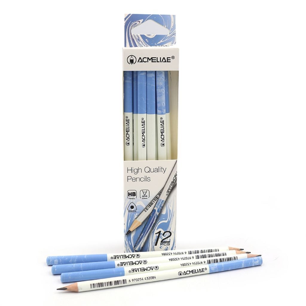 Олівець простий ч/гр тригранний HB для малювання на порцеляні 43209 Acmeliae