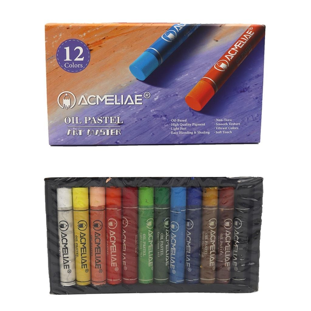 Олівці пастель масляна 12кольорів Art Master в коробці 19*9*2см  OPC-12 Acmeliae