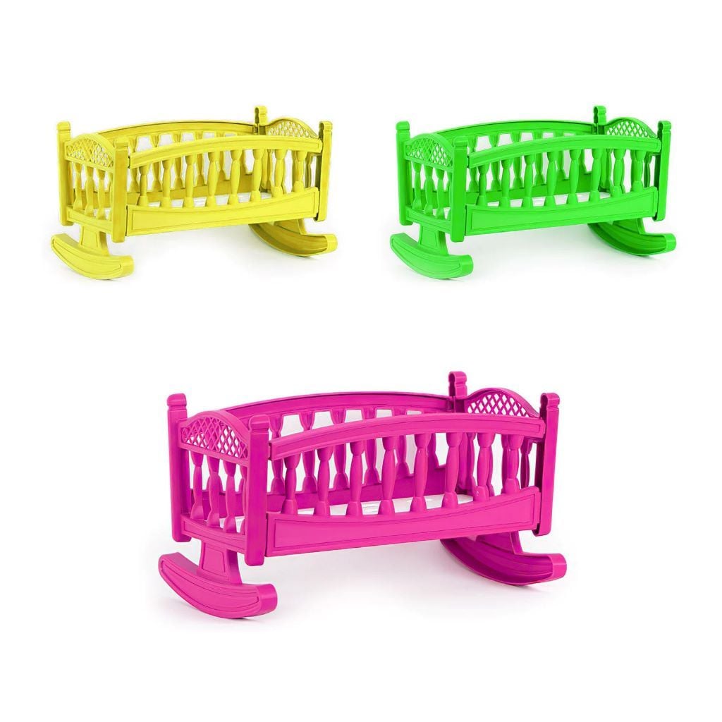 Ліжко для ляльок 38*20*4см дно пластик мікс кольорів у сітці 006/6 bamsic