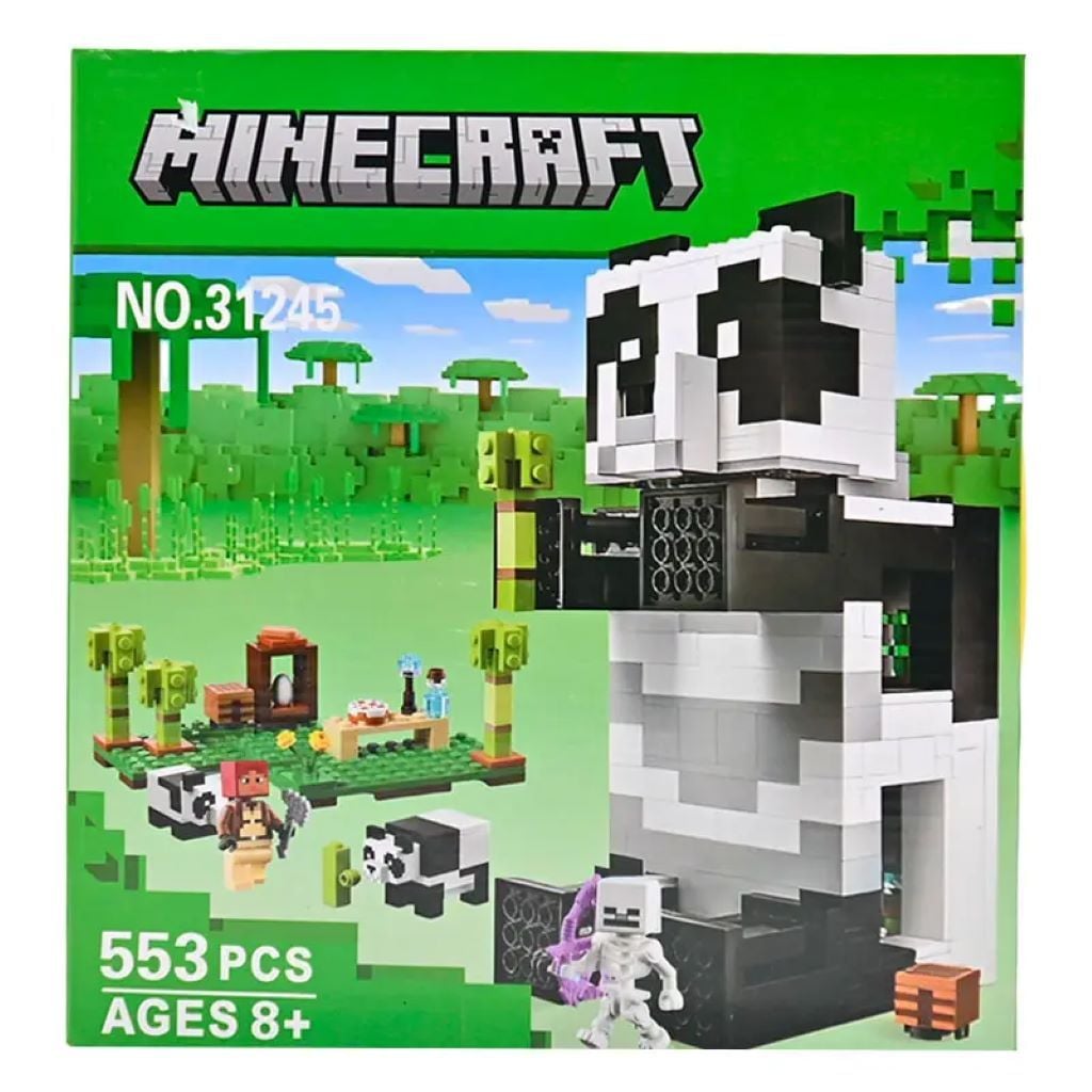 Конструктор типу лего My World типу Minecraft 553д Будинок панди у коробці 26*26*10см 31245 Китай