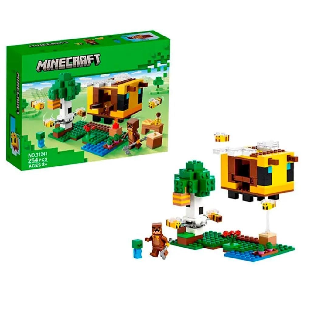 Конструктор типу лего My World типу Minecraft 254д Бджолиний вулик у коробці 25*18*6см 31241 Китай