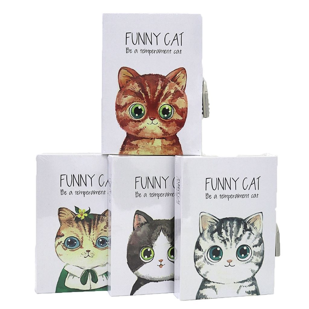 Блокнот 20,5*14,5см з замочкрм 32арк в коробці Funny Cat DSCN4058 Josefotten