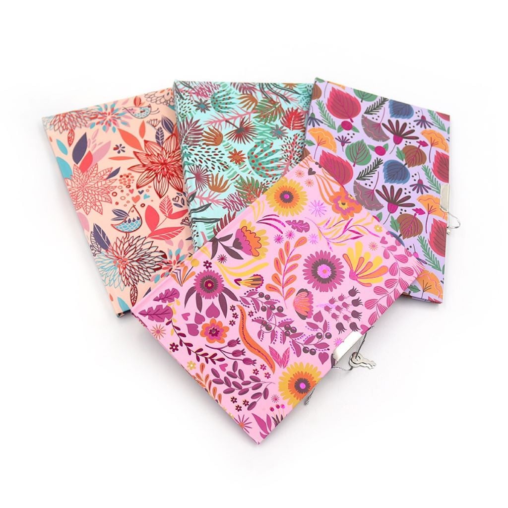 Блокнот 19*13см з замочком 40арк Візерунок мікс видів в пакеті LP32K-0810 Josefotten