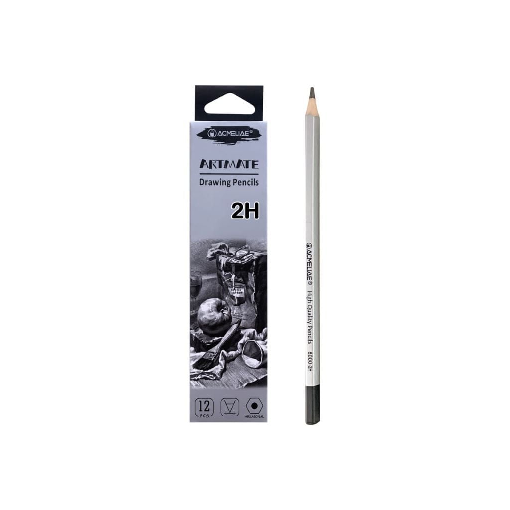 Олівець простий ч/гр шестигранний 2H 2мм Artmate 8000-2H Acmeliae