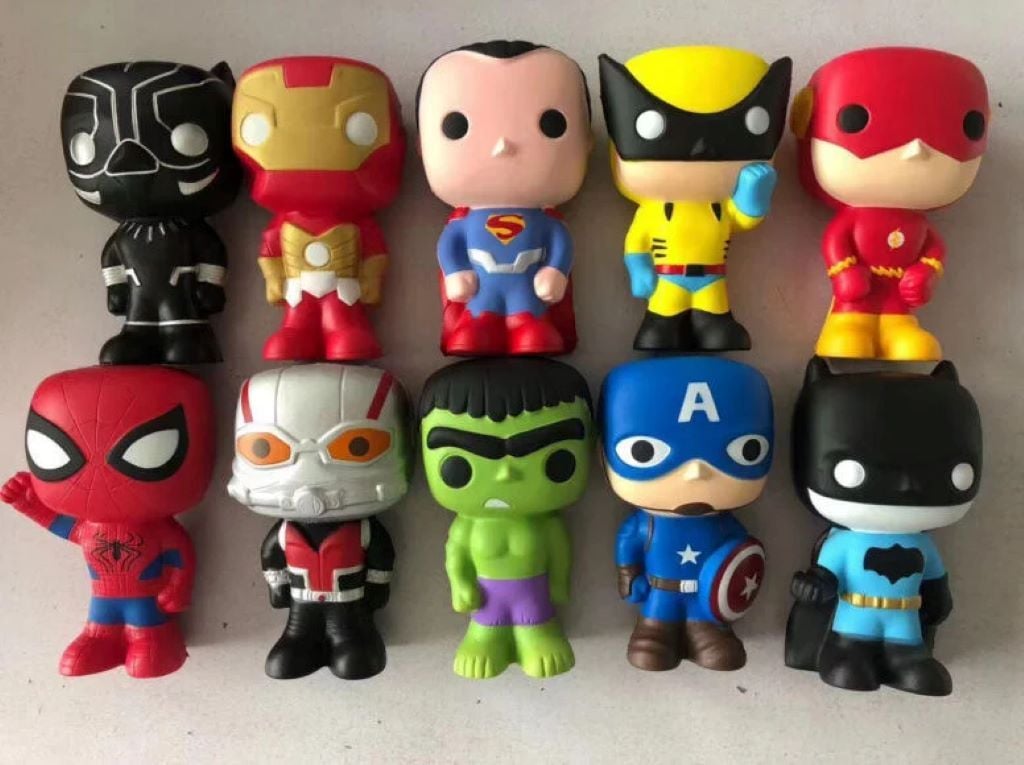 Антистрес сквіш паралон Супер герої 11см ароматизований мікс видів в пакеті C68906 Китай