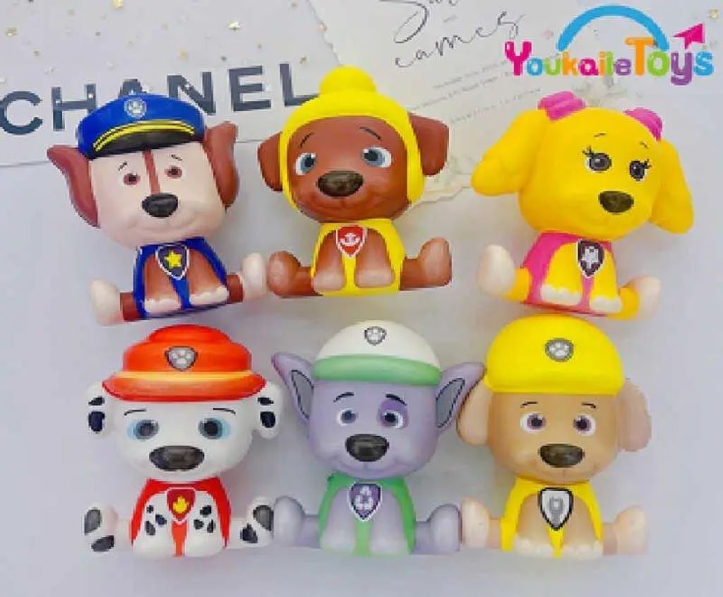 Антистрес сквіш паралон типу Цуценячий патруль 9*7см мікс видів в пакеті C68897 Китай