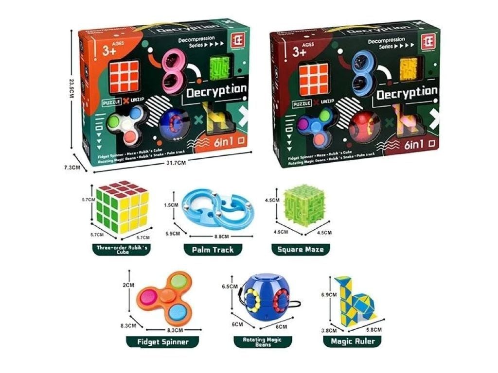 Логічна гра набір 6шт у коробці 32*23*7см F-401 Китай