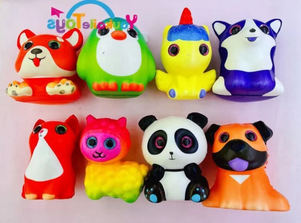 Антистрес сквіш паралон Тваринки з глазками 12*10см мікс видів в пакеті C68908 Китай