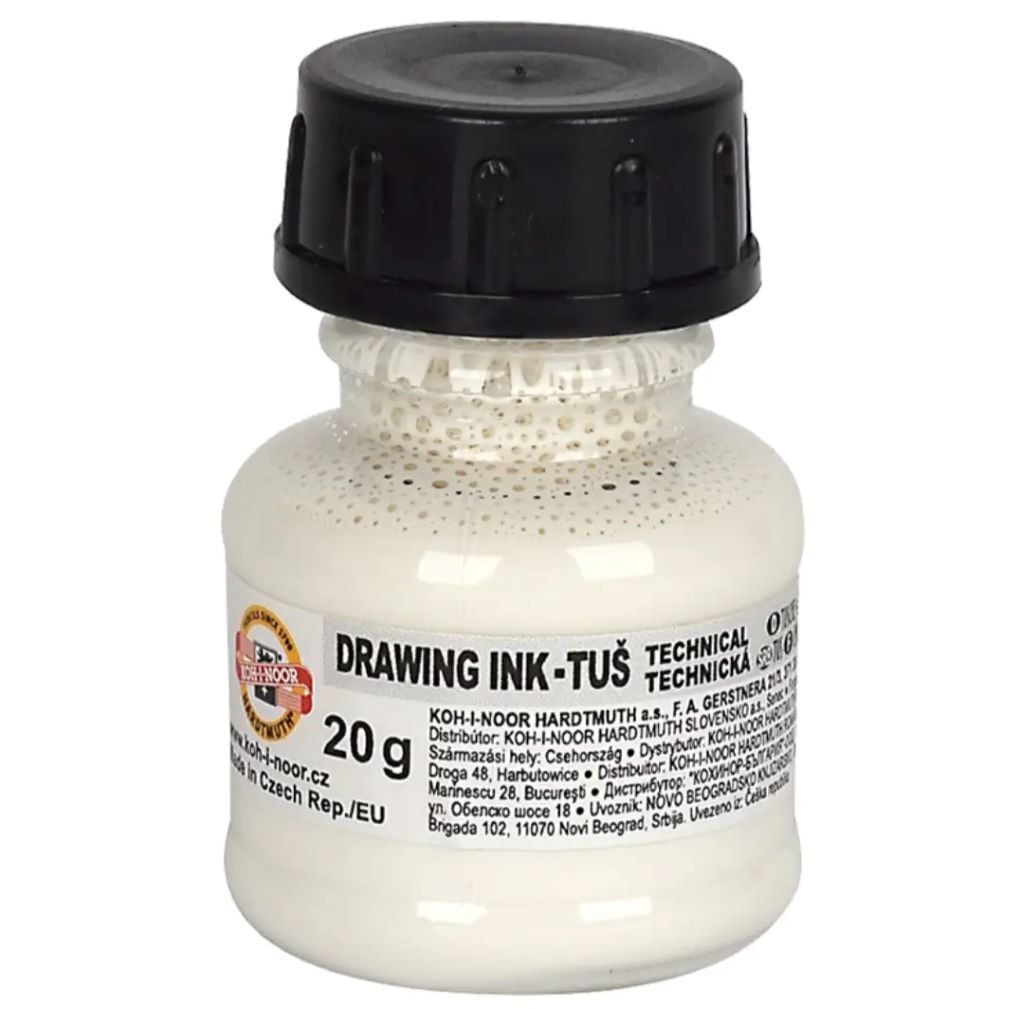 Туш рідка біла 20гр в баночці 1417001 Koh-i-noor