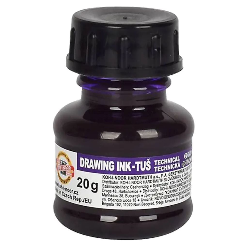 Туш рідка фіолетова 20гр в баночці 1417006 Koh-i-noor