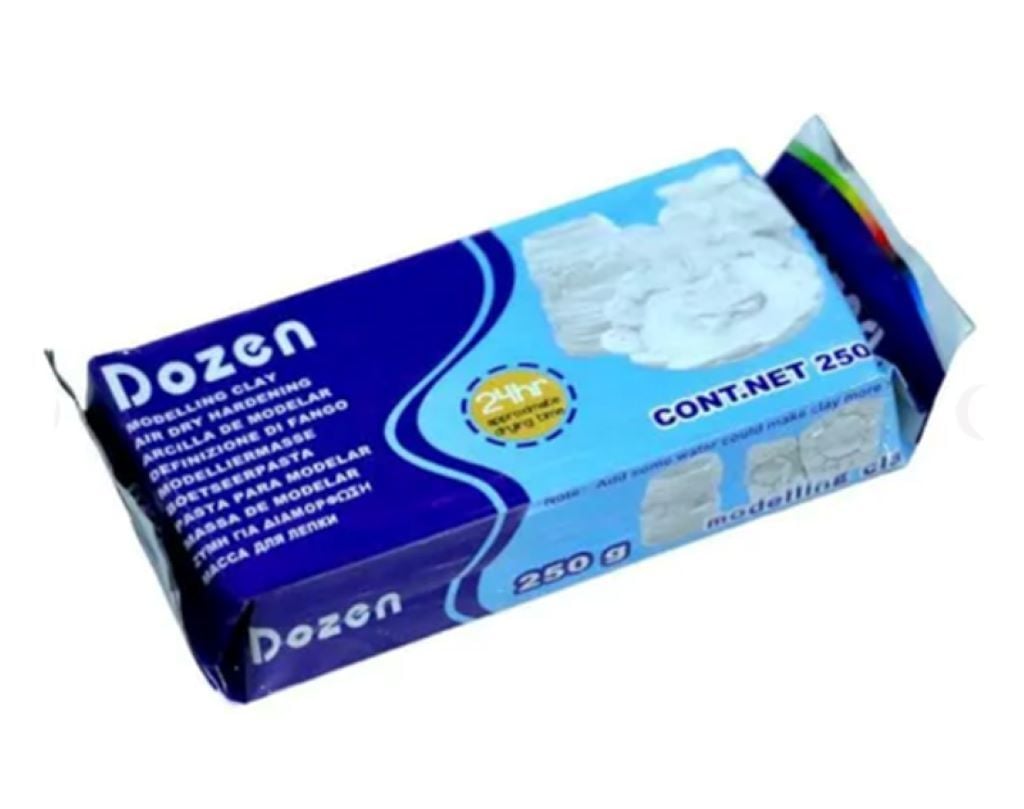 Глина для моделювання  Dozen 250г біла самозастигаюча в упаковці DSCN0664 Josefotten