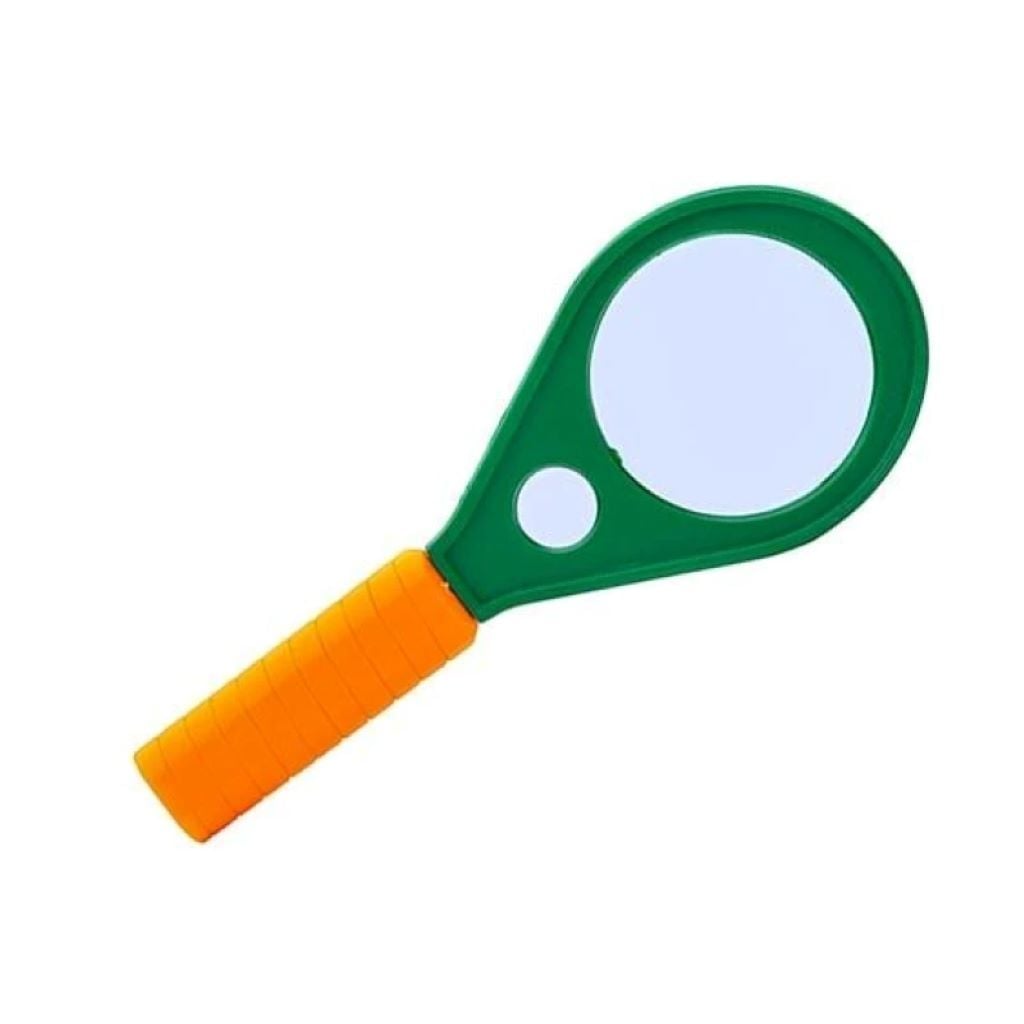 Лупа d90мм+d30мм з ручкою 2 лінзи пластикова оправ в коробці 23*10,5*2см 7816-90мм Josefotten