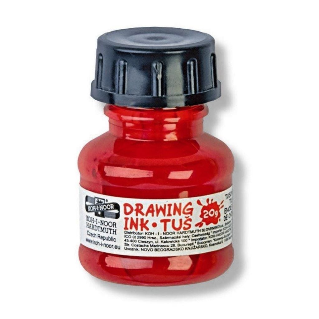 Туш рідка червона 20г в баночці 1417004 Koh-i-noor