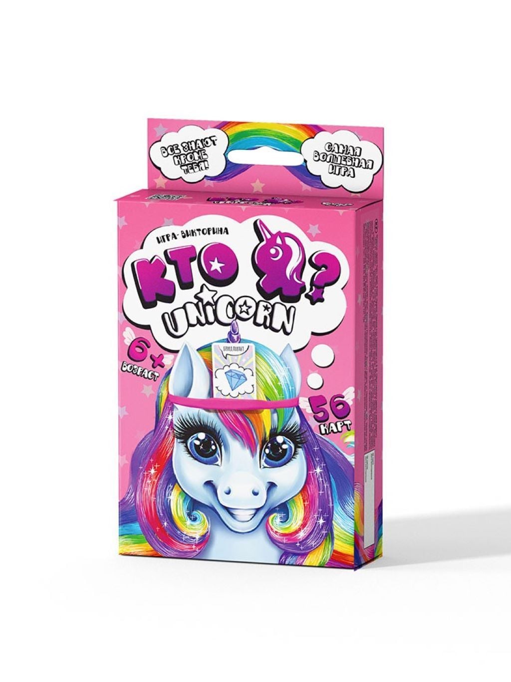 Настільна гра Хто я Unicorn рос 56 карток у коробці 9*15*2см HIM-05-01 Danko toys