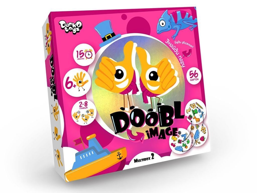 Настільна гра Dooble image Multibox 56 елемента у коробці 18*18*4см DBI-01-02U Danko toys