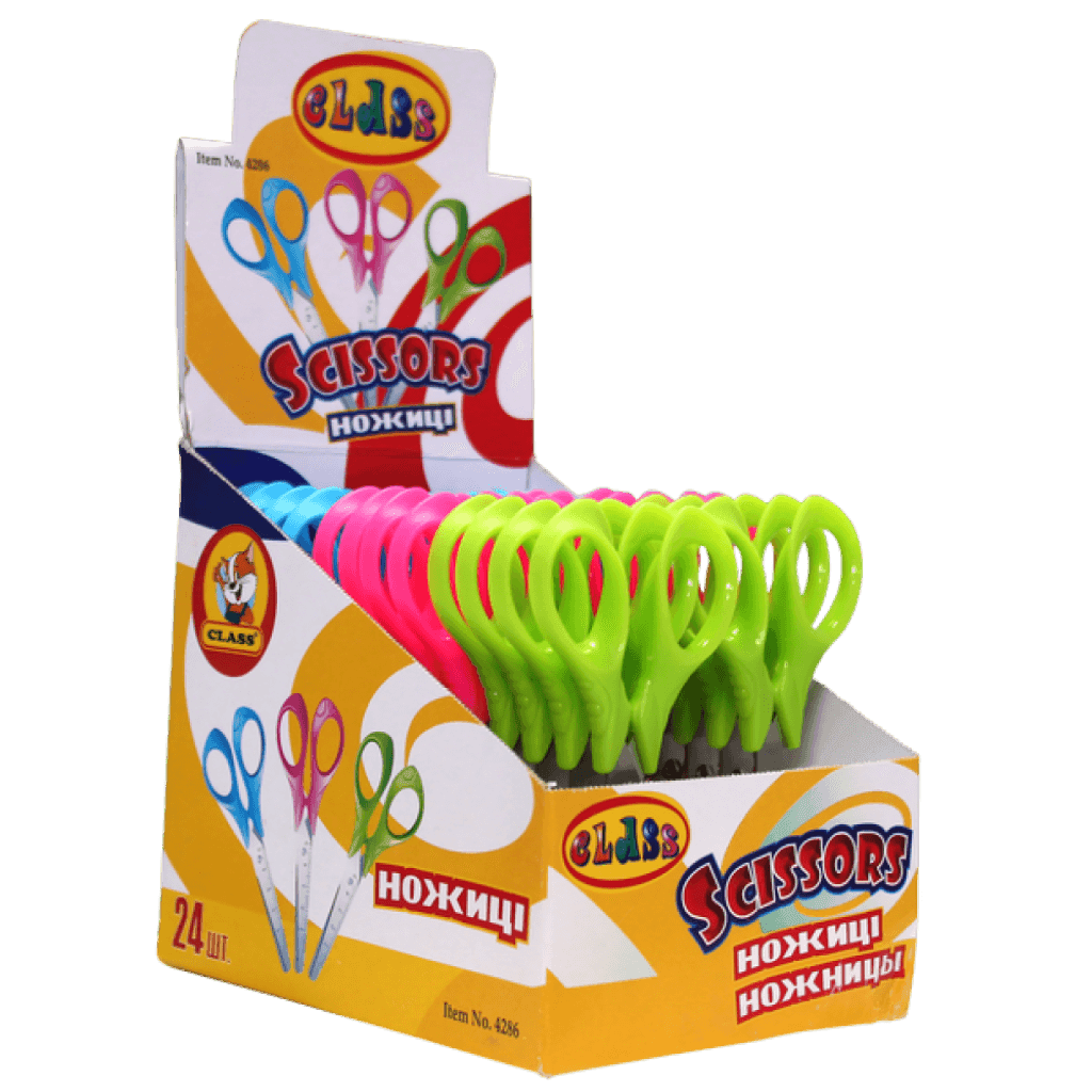 Ножиці 12,6см з лінійкою закруглені 4286C Class