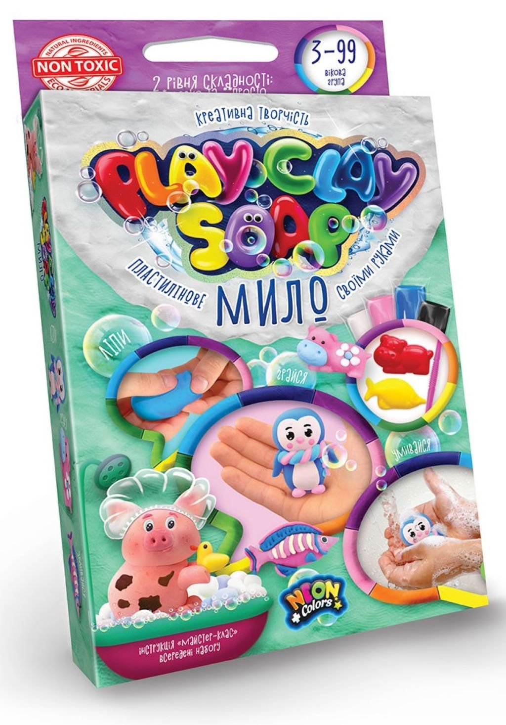 Креативна творчість Пластилінове мило Play Clay Soap в коробці 13*9*2см PCS-02-01U Danko toys