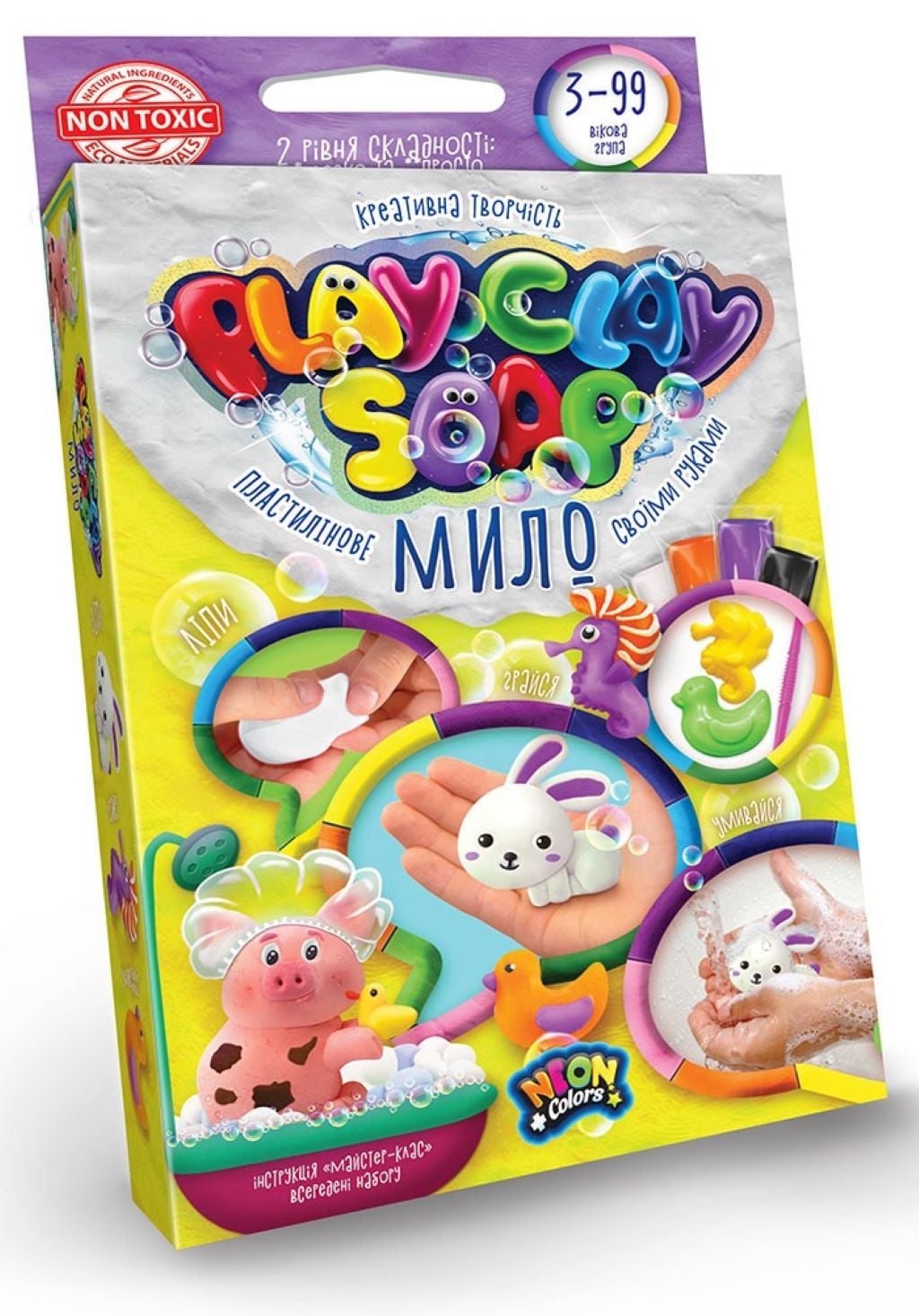 Креативна творчість Пластилінове мило Play Clay Soap в коробці 18*18*4см PCS-02-03U Danko toys
