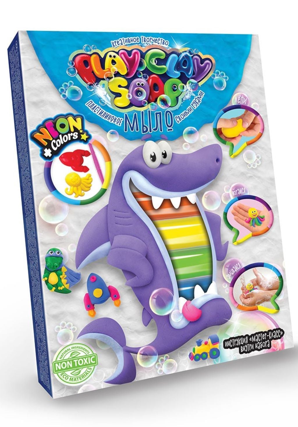 Креативна творчість Пластилінове мило Play Clay Soap в коробці 18*13*2см PCS-03-04U Danko toys